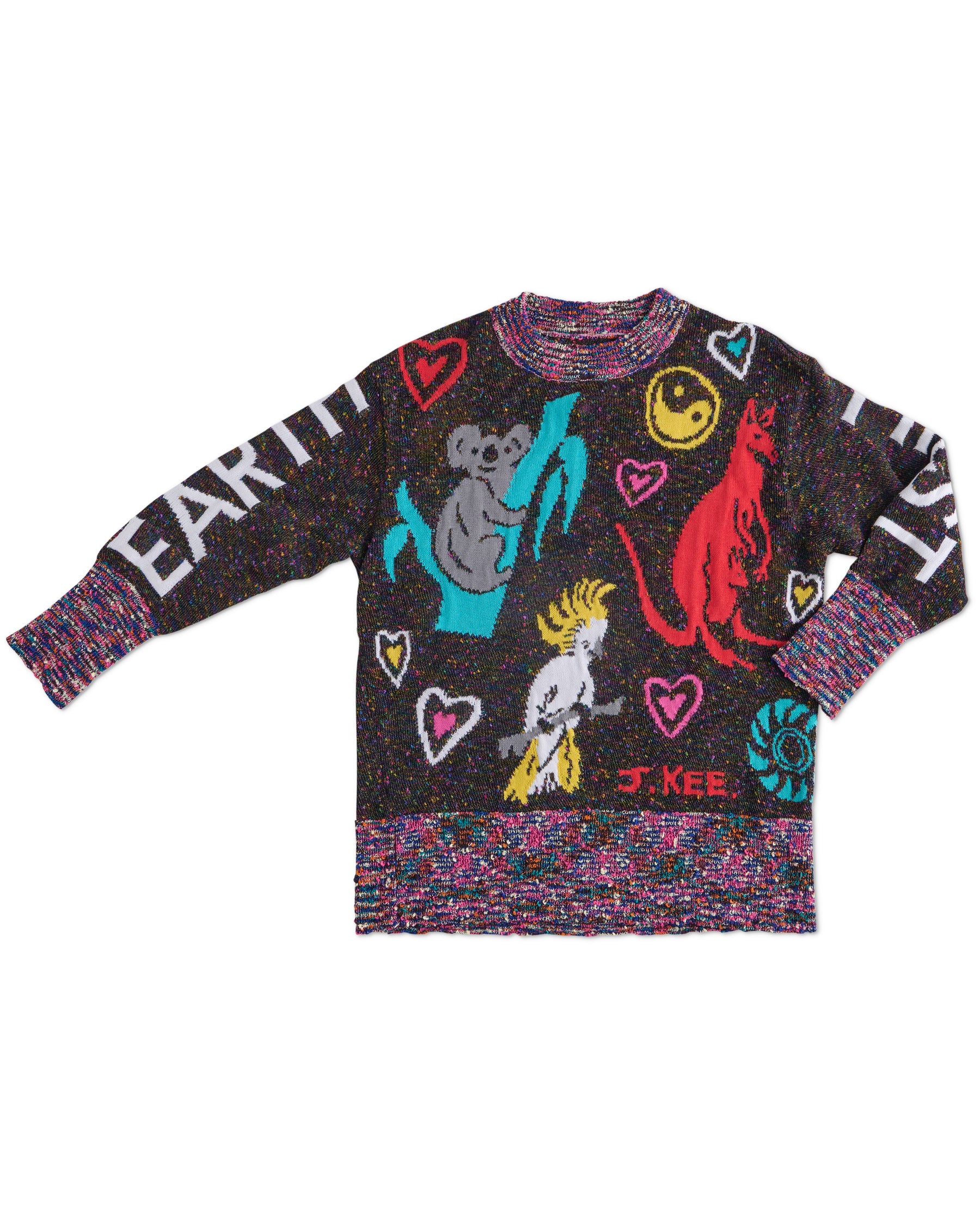 KIP & CO x JENNY KEE - EARTH FIRST PEACE ALWAYS ADULT KNITTED SWEATER