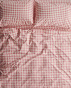 KIP & CO - GINGHAM CANDY ORGANIC COTTON QUILT COVER - QUEEN