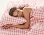 KIP & CO - GINGHAM CANDY ORGANIC COTTON PILLOWCASE SET - STANDARD