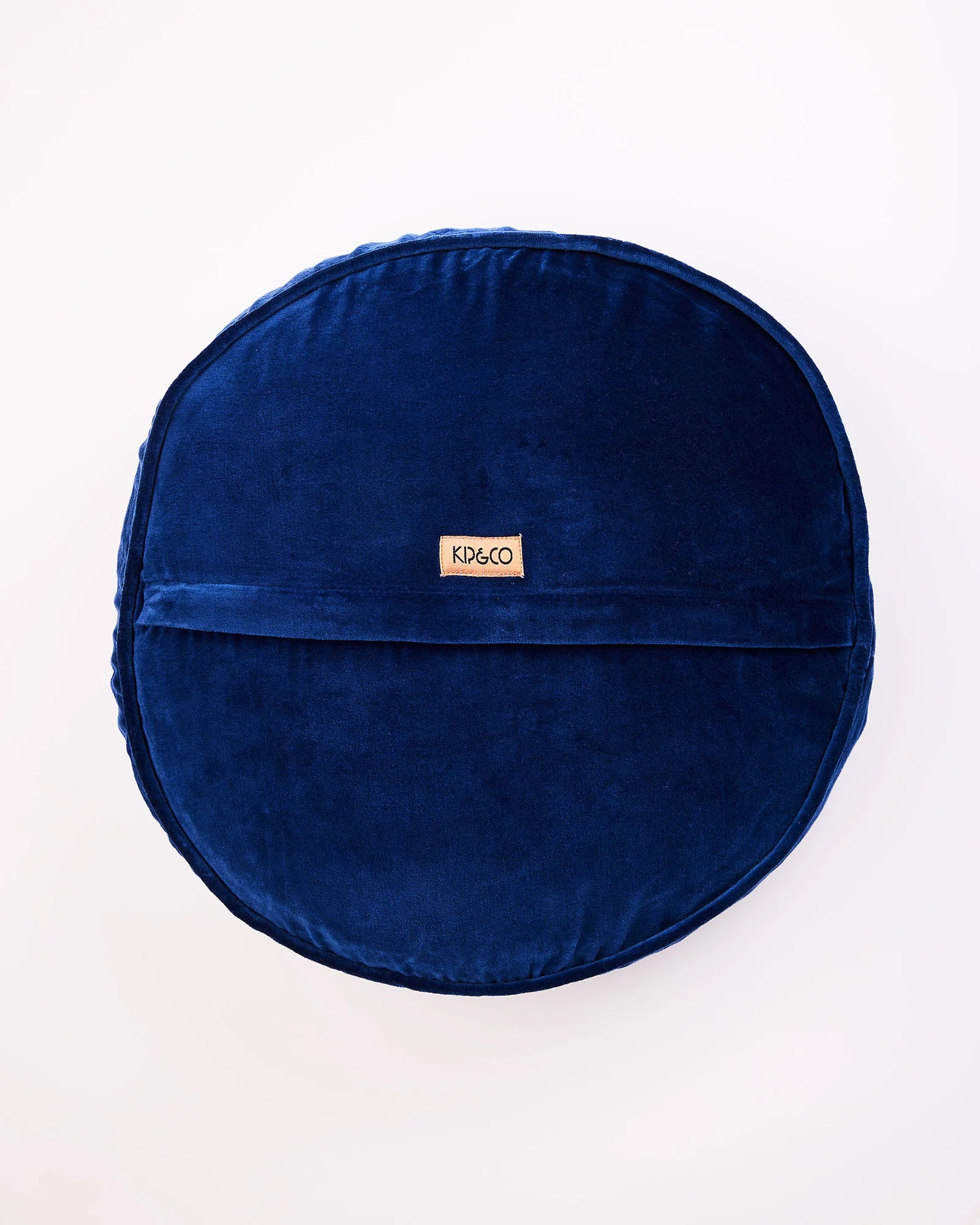 KIP & CO - VELVET PEA CUSHION - OCEAN
