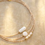 INDIGO & WOLF - NECKLACE - KOA THREE PEARL