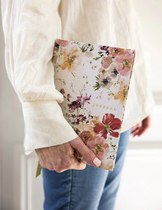 BESPOKE LETTERPRESS - LINEN BOUND JOURNAL - POPPIES