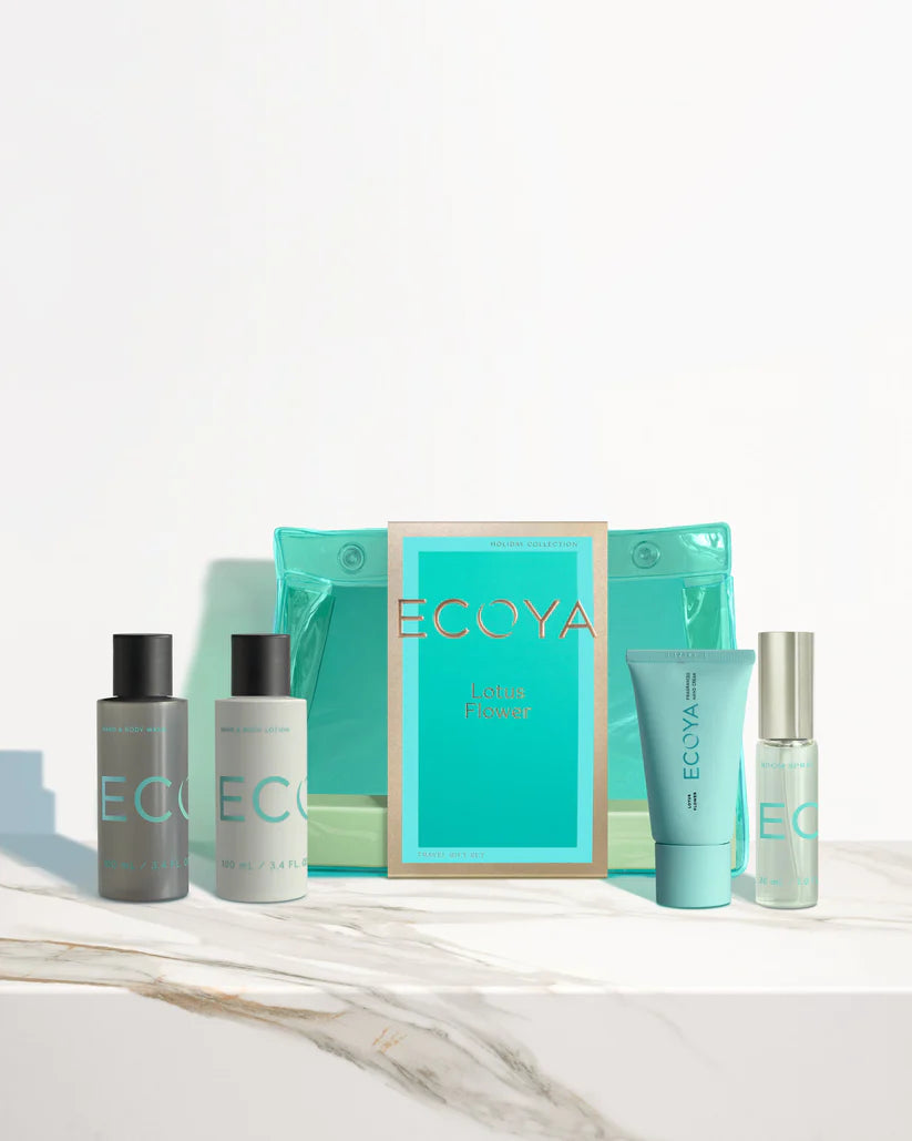 ECOYA - HOLIDAY: LOTUS FLOWER ON HOLIDAY TRAVEL GIFT SET