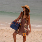 WANDERING FOLK - CORD COOLER BAG LARGE - LAGOON