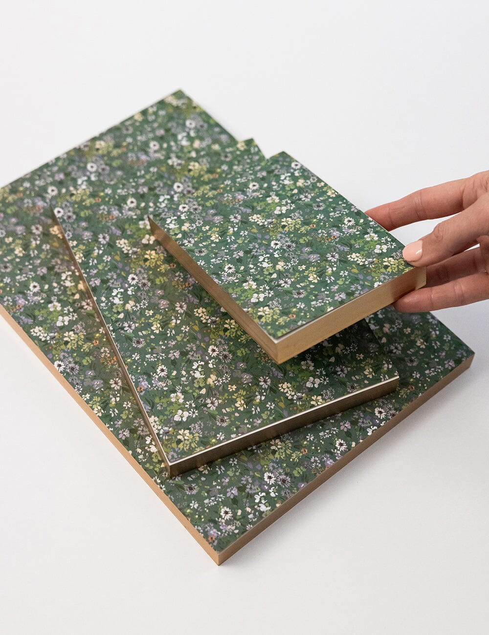 BESPOKE LETTERPRESS - NOTEPAD MINI JOTTER - SUMMER PERENNIALS
