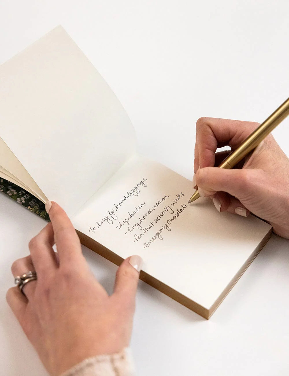 BESPOKE LETTERPRESS - NOTEPAD MINI JOTTER - SUMMER PERENNIALS