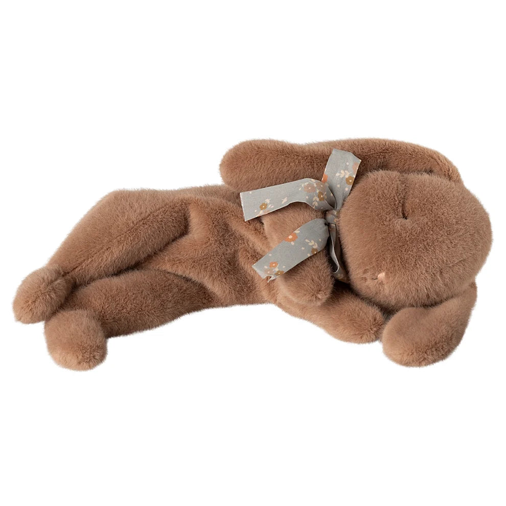 MAILEG - SLEEPING BUNNY PLUSH SMALL - BROWN