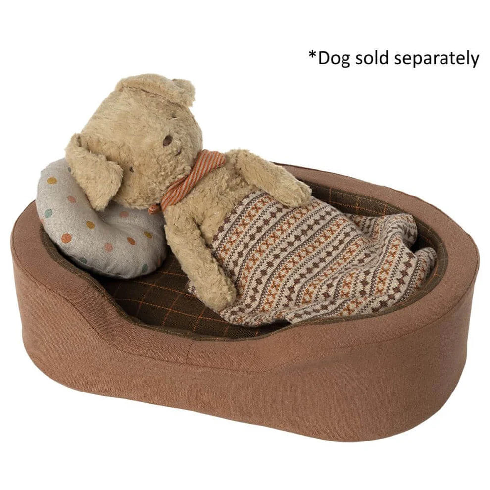 MAILEG - DOG BASKET - BROWN