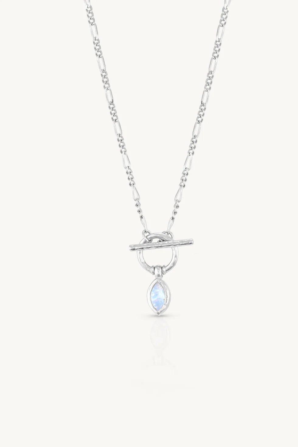 TONIMAY - MOONSTONE SILVER TOGGLE NECKLACE