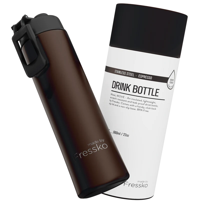 MADE BY FRESSKO - MOVE 660ML DRINK BOTTLE - ESPRESSO