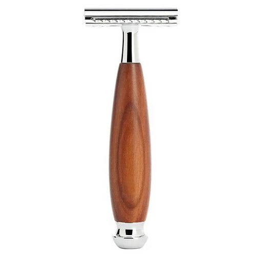 MUHLE - VIVO SAFETY RAZOR & SYNTHETIC FIBER 4-PIECE SET - PLUM WOOD