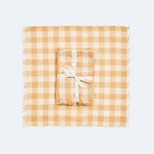 Load image into Gallery viewer, BONNIE &amp; NEIL - GINGHAM WHEAT NAPKINS ( SET OF 6 )
