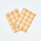 BONNIE & NEIL - GINGHAM WHEAT NAPKINS ( SET OF 6 )