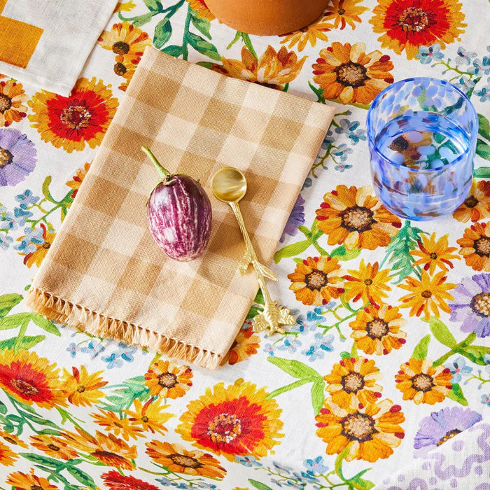 BONNIE & NEIL - GINGHAM WHEAT NAPKINS ( SET OF 6 )