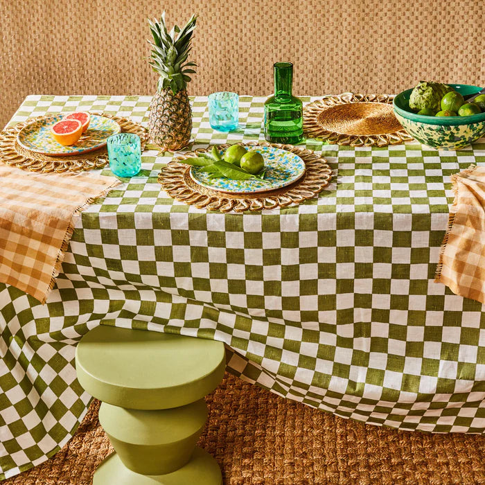 BONNIE & NEIL - GINGHAM WHEAT NAPKINS ( SET OF 6 )