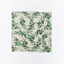 Load image into Gallery viewer, BONNIE &amp; NEIL - OLIVE GREEN NAPKINS ( SET OF 6 )

