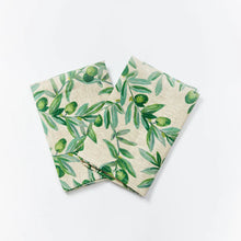 Load image into Gallery viewer, BONNIE &amp; NEIL - OLIVE GREEN NAPKINS ( SET OF 6 )
