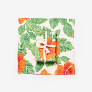 BONNIE & NEIL - NAPKINS (SET OF 6) - HIBISCUS RED