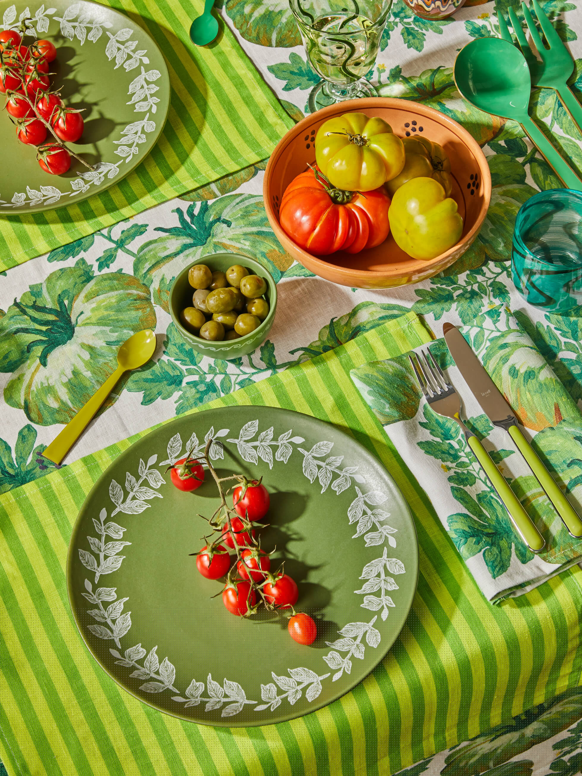 BONNIE & NEIL - NAPKINS SET OF 4 - HEIRLOOM GREEN