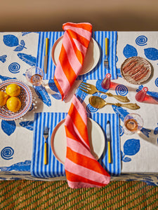 BONNIE & NEIL - NAPKINS SET OF 4 - BOLD STRIPE SORBET