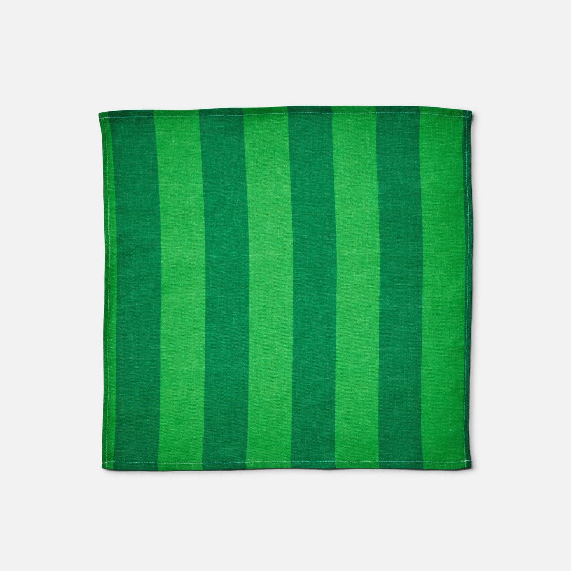 BONNIE & NEIL - NAPKINS SET OF 4 - BOLD STRIPE GREEN