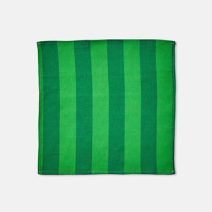 BONNIE & NEIL - NAPKINS SET OF 4 - BOLD STRIPE GREEN