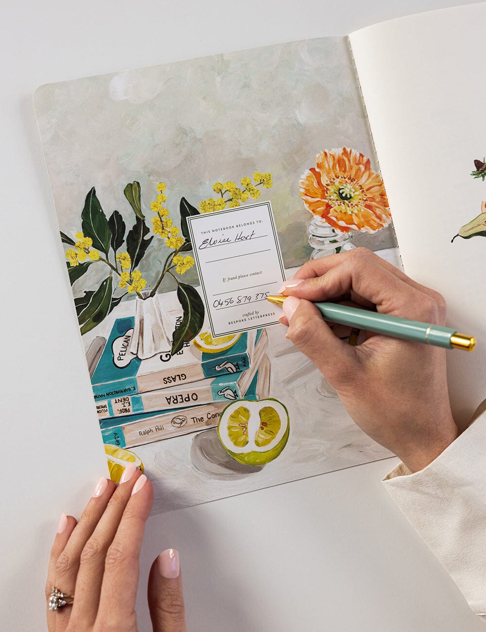 BESPOKE LETTERPRESS - 2026 MONTHLY CALENDAR NOTEBOOK