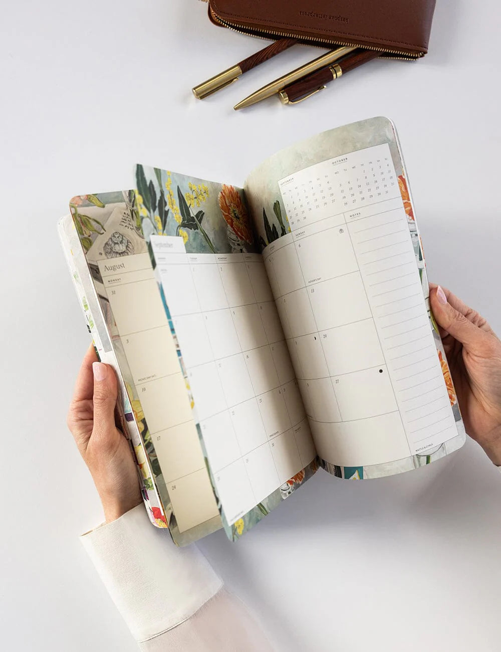 BESPOKE LETTERPRESS - 2026 MONTHLY CALENDAR NOTEBOOK