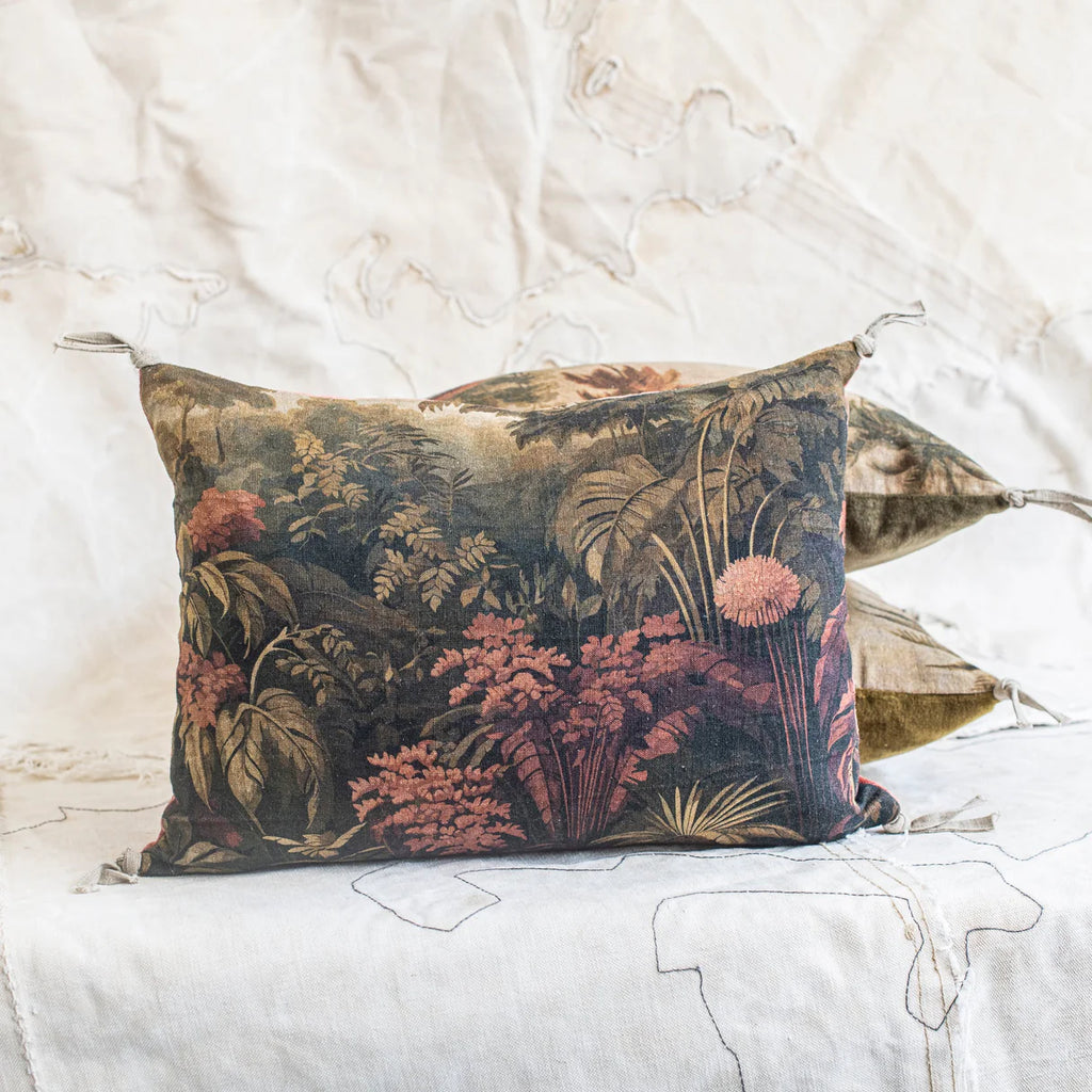 EN FIL D'INDIENNE FRANCE - NAMRANA CUSHION - PEACH ROSE