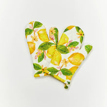 Load image into Gallery viewer, BONNIE &amp; NEIL - CAPRI YELLOW OVEN MITTS (SET OF 2)
