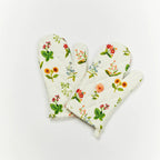 BONNIE & NEIL - PETITE FLORAL OVEN GLOVES -   (SET OF 2)