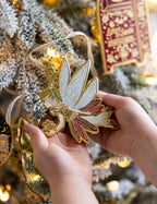 BESPOKE LETTERPRESS - FINE ENAMEL CHRISTMAS ORNAMENT - SUGAR PLUM FAIRY