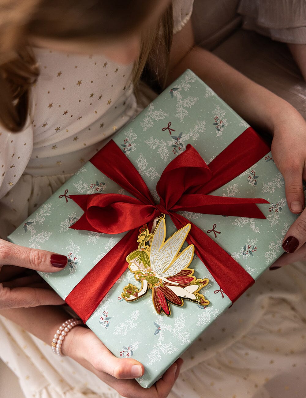 BESPOKE LETTERPRESS - FINE ENAMEL CHRISTMAS ORNAMENT - SUGAR PLUM FAIRY