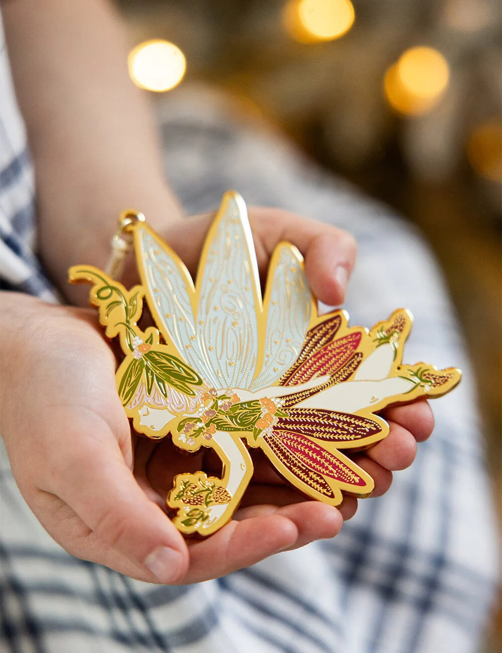 BESPOKE LETTERPRESS - FINE ENAMEL CHRISTMAS ORNAMENT - SUGAR PLUM FAIRY