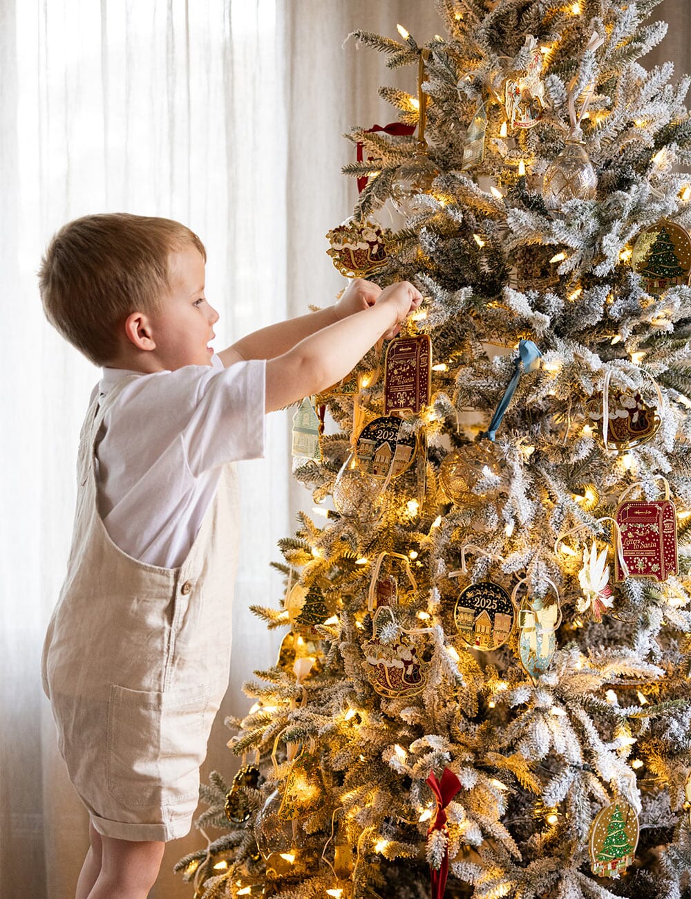 BESPOKE LETTERPRESS - ENAMEL CHRISTMAS ORNAMENT - SANTA'S MAILBOX