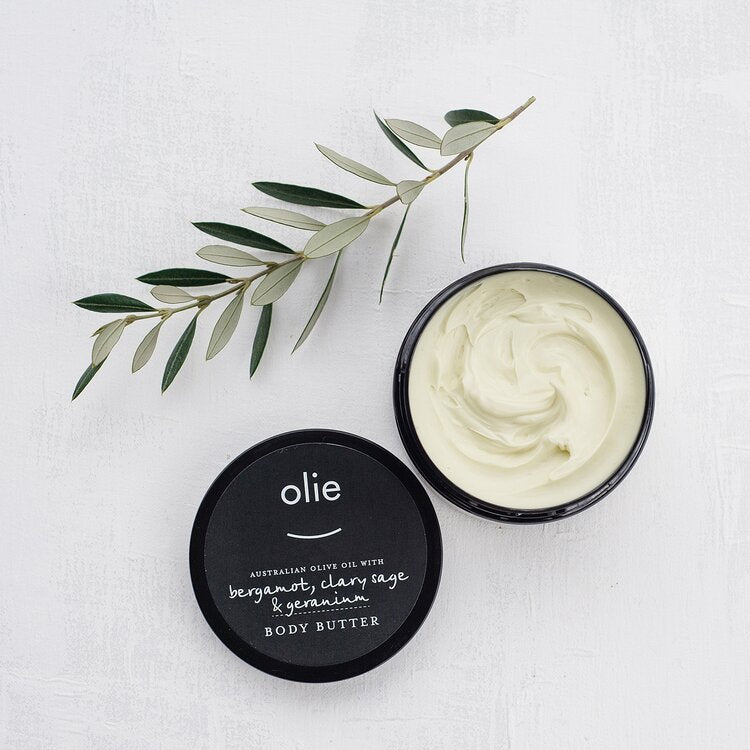 OLIEVE & OLIE - BERGAMY, CLARY SAGE & GERANIUM  BODY BUTTER - 100ML