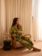 BONNIE & NEIL - BUTTERCUP LINEN PYJAMA SET - OLIVE