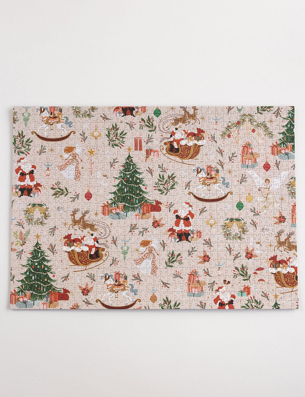 BESPOKE LETTERPRESS - 1000PC PUZZLE - JOLLY SANTA