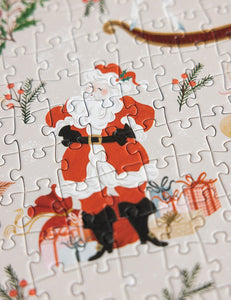 BESPOKE LETTERPRESS - 1000PC PUZZLE - JOLLY SANTA