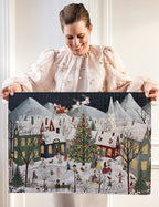 BESPOKE LETTERPRESS - 1000PC PUZZLE - THE CHRISTMAS VILLAGE