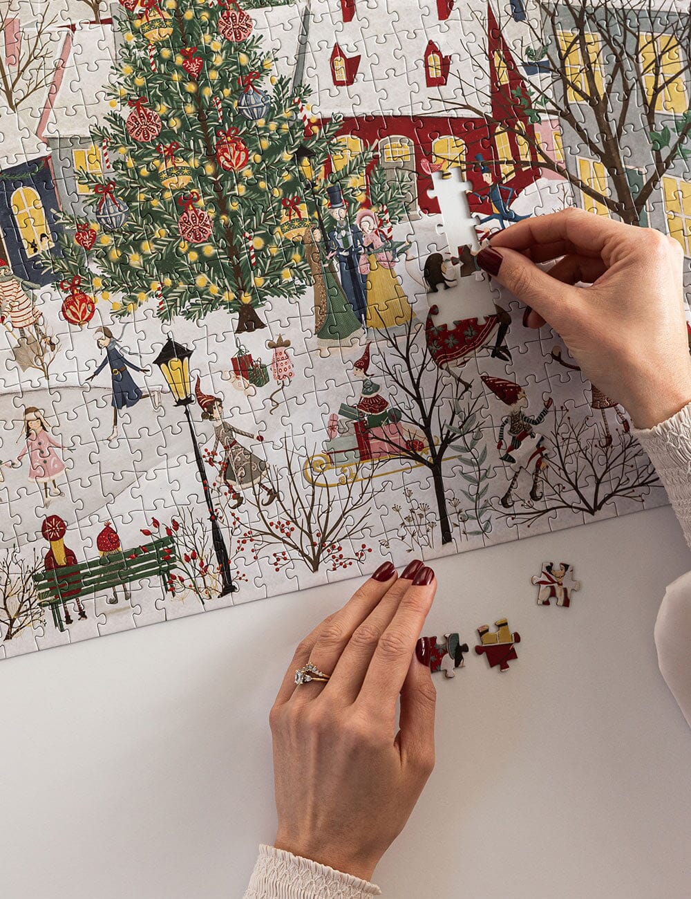 BESPOKE LETTERPRESS - 1000PC PUZZLE - THE CHRISTMAS VILLAGE