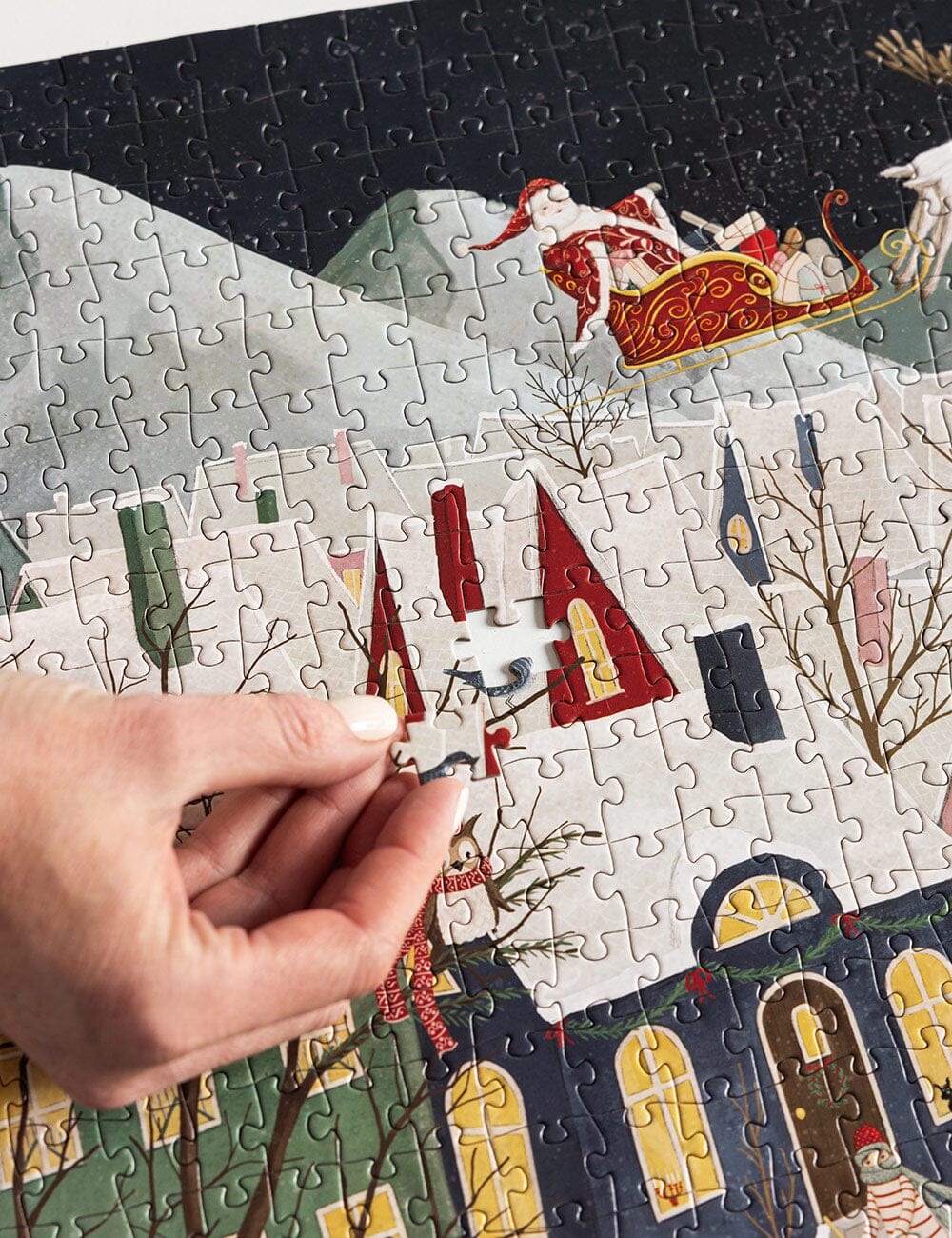 BESPOKE LETTERPRESS - 1000PC PUZZLE - THE CHRISTMAS VILLAGE