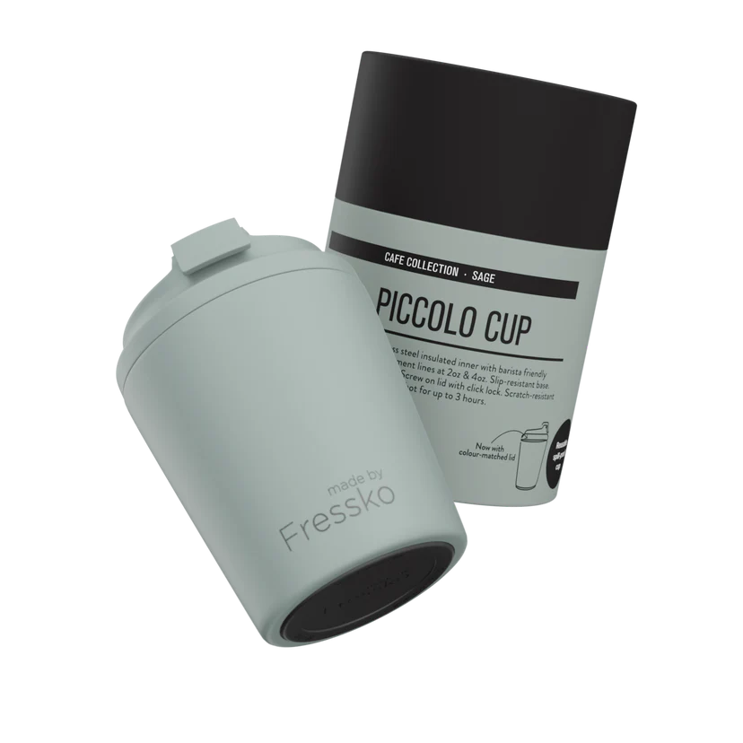 MADE BY FRESSKO - PICCOLO REUSABLE COFFEE CUP 118ML/4OZ - SAGE