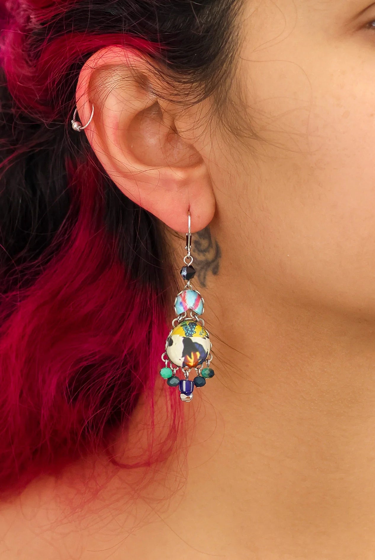 AYALA BAR - CANDY TWIST SET - DROP GLASS EARRINGS - LOLLY