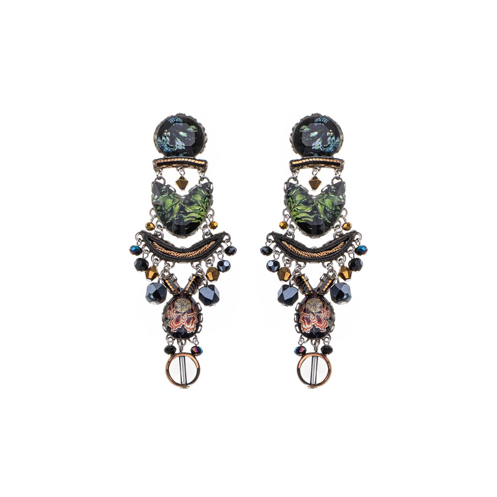 AYALA BAR - MYSTIC LANTERN SET - GLASS EARRINGS - AMATA