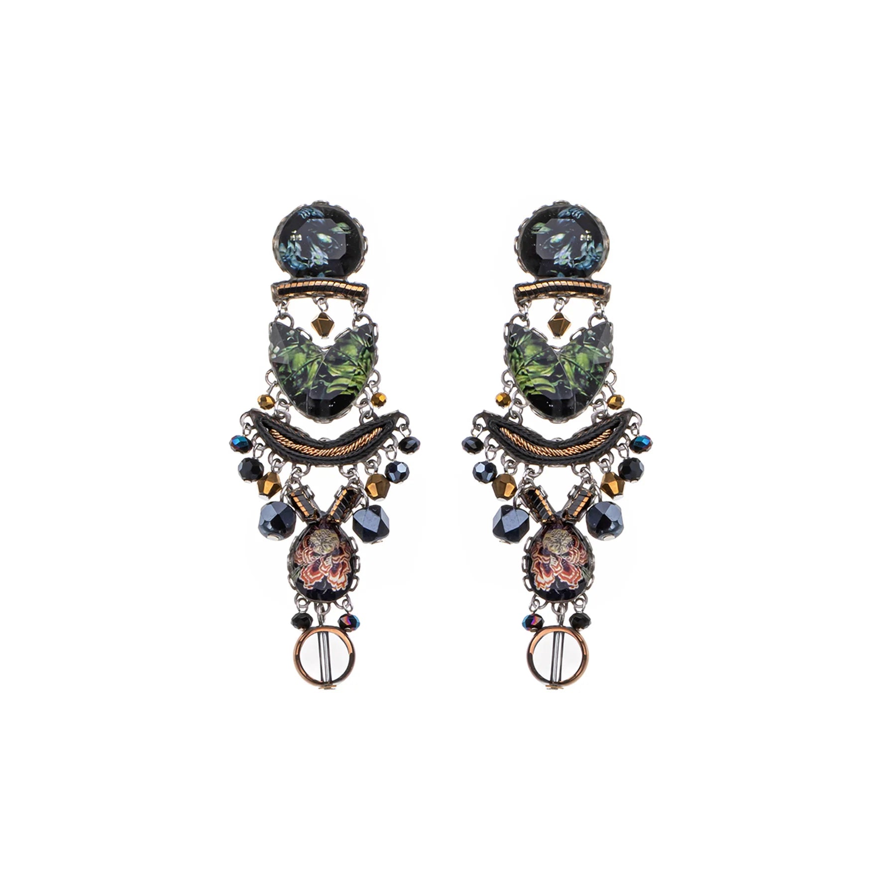 AYALA BAR - MYSTIC LANTERN SET - GLASS EARRINGS - AMATA