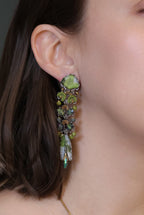 AYALA BAR - FOREST REFLECTION SET - LONG GLASS EARRINGS - NORI