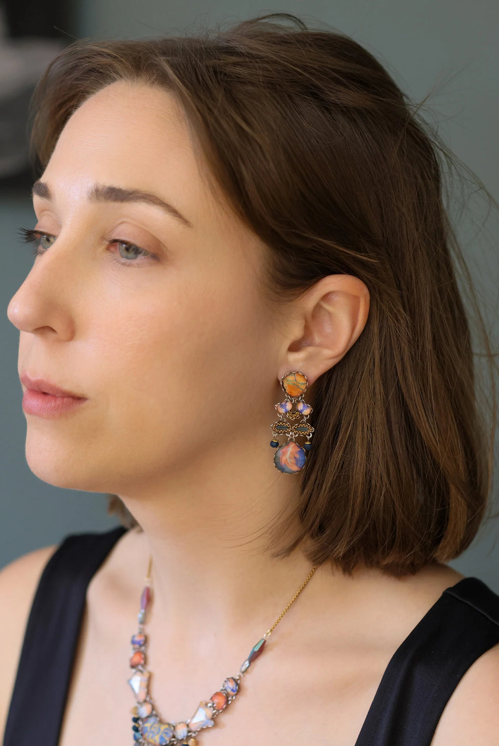 AYALA BAR - AMBER BLOOM  SET - EARRINGS - RINA