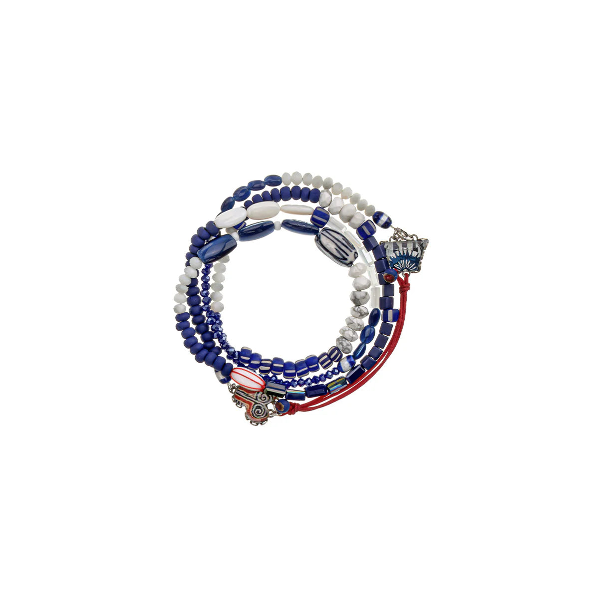 AYALA BAR - BLUE DOMES SET - BEADED BRACELET - RHODES