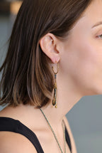 AYALA BAR - PRISM SET - LONG HOOP EARRINGS - VINE